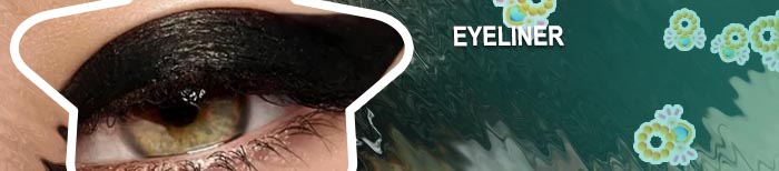 Dark eyeliner