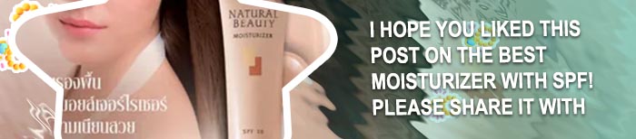 Moisturizer with spf