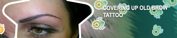 Permanent tattooed eyebrows